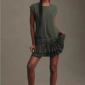 Daily Practice by Anthropologie Solid Set Mini Dress